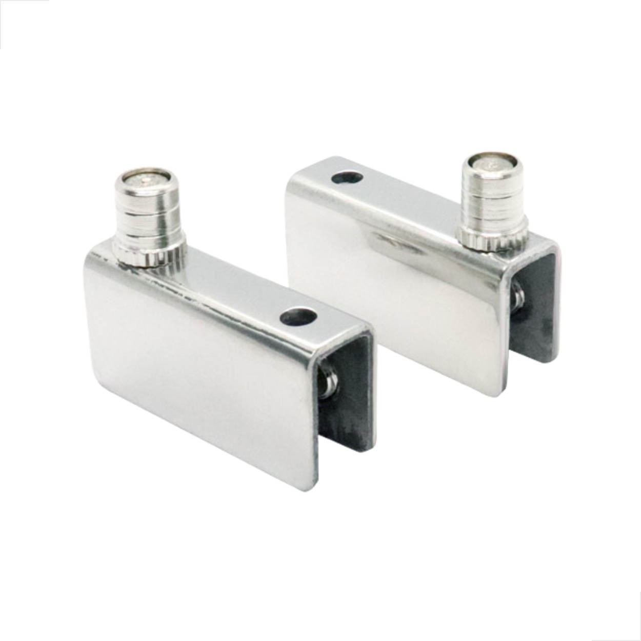 Dobradiça Inox Porta De Vidro Rack (2 Par) 05 a 10mm