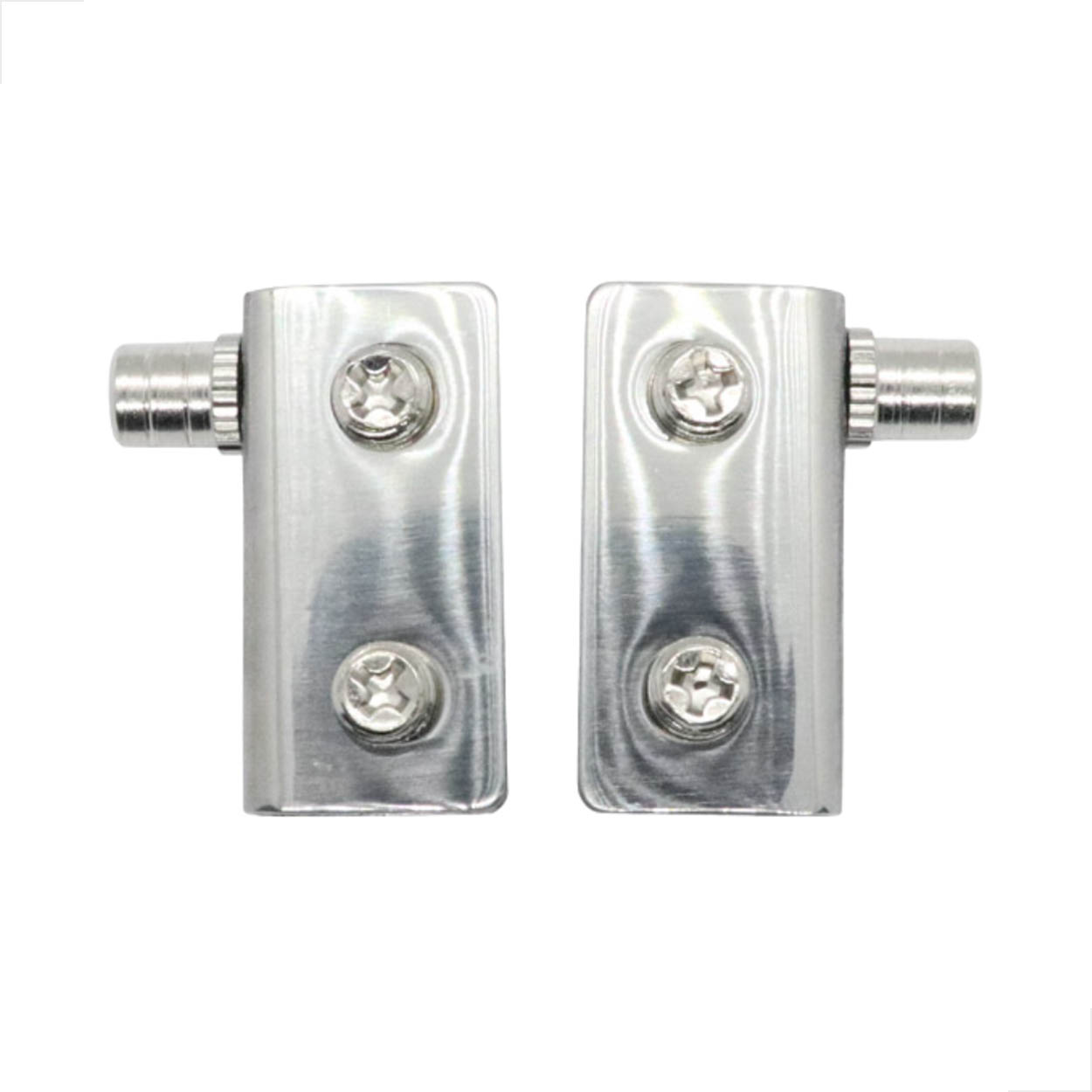 Dobradiça Inox Porta De Vidro Rack Estante 05 A 10mm (Par)