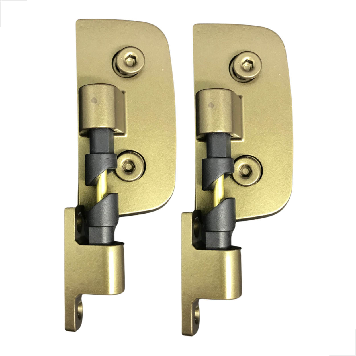 Dobradiça Para Box Automatica Vidro Alvenaria Bronze C/ 2Un