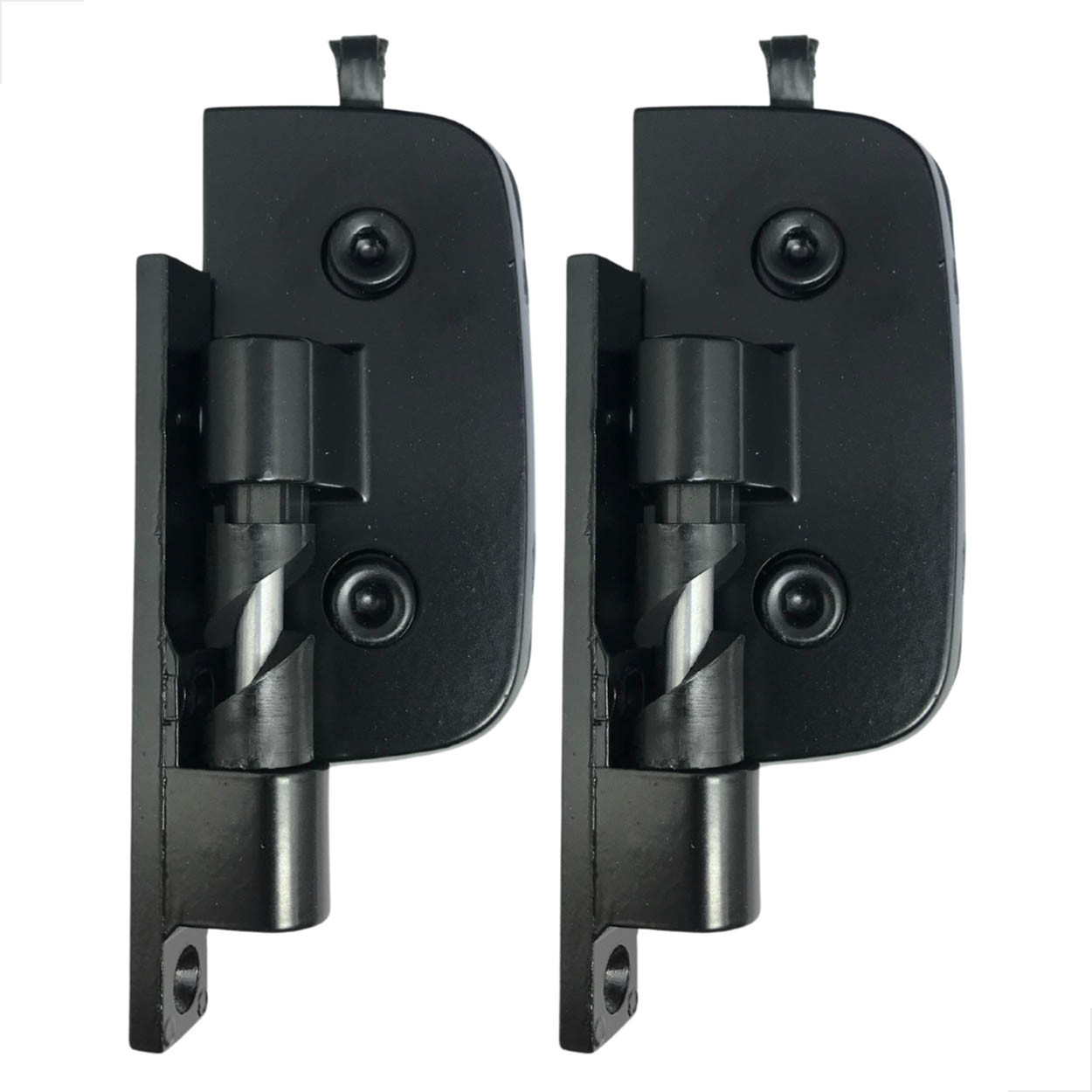 Dobradiça Para Box Automatica Vidro Alvenaria Preto C/ 2Un