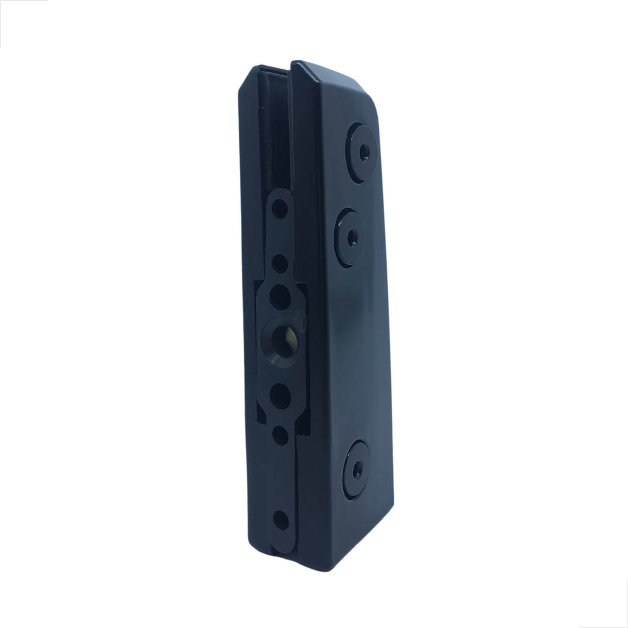 Dobradiça Porta De Vidro Inferior Pivotante Al1103A - Preto