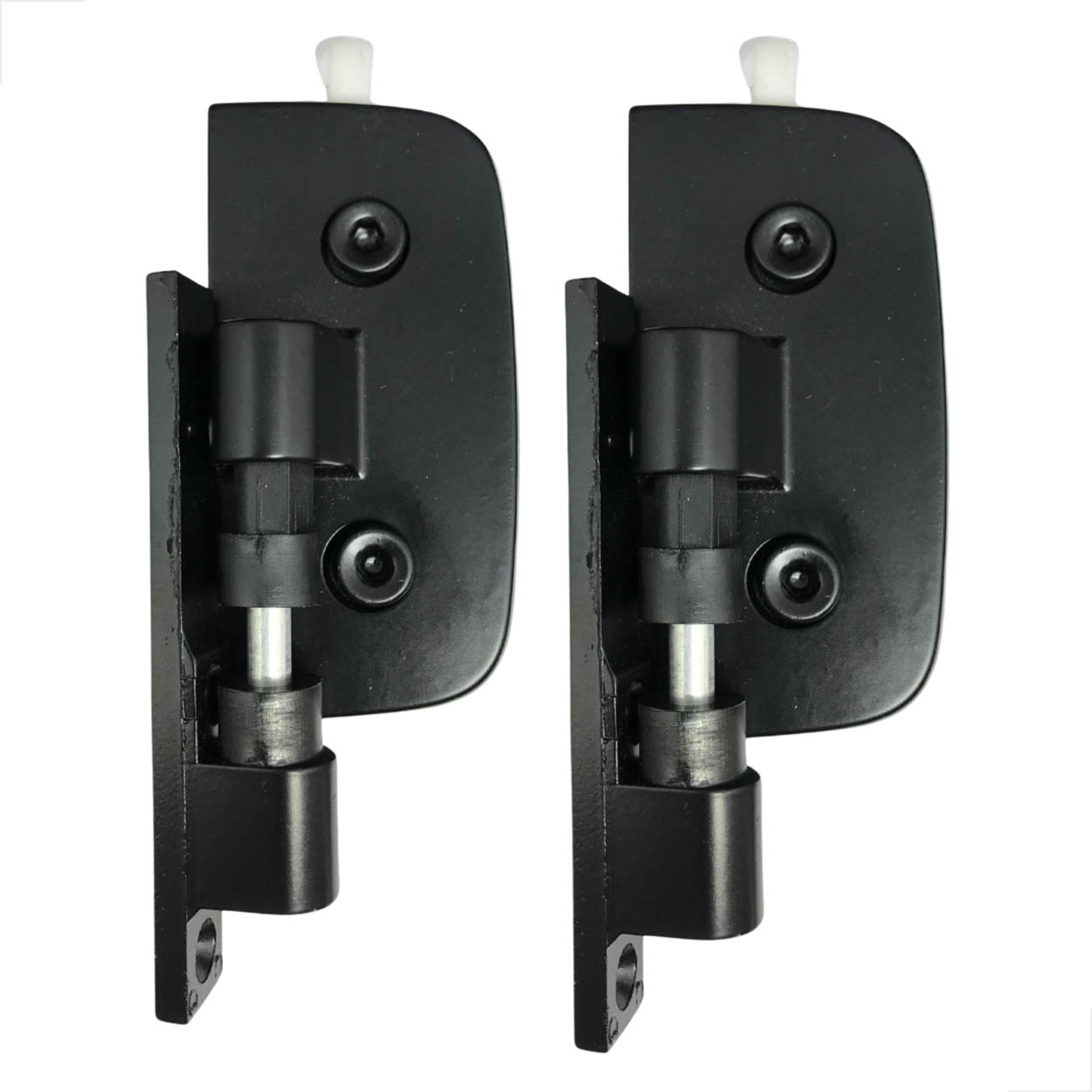 Dobradiça Simples Porta De Vidro Box 1115 Preto 2 Unidades