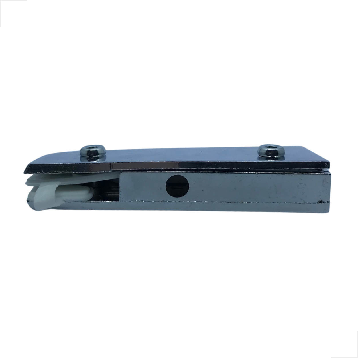 Dobradiça Superior G1101 C/Pino Porta De Vidro Metal Cromado