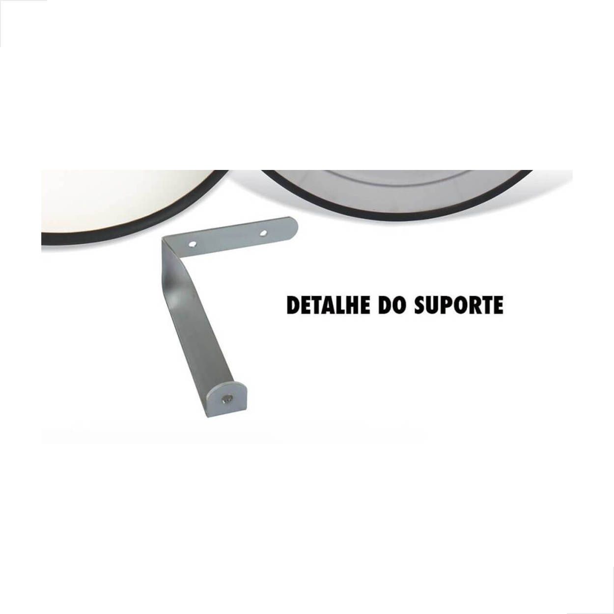 Espelho De Segurança Retrovisor Com Suporte 40cm 2 Unidades