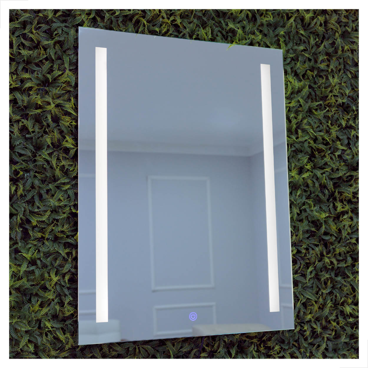 Espelho Led Jateado e Touch 600 x 800 Camarim Parede Real