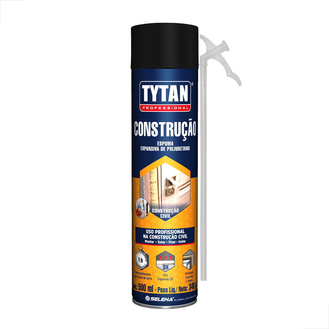Espuma Expansiva Para Construção 500ml (340g) Tytan Selena