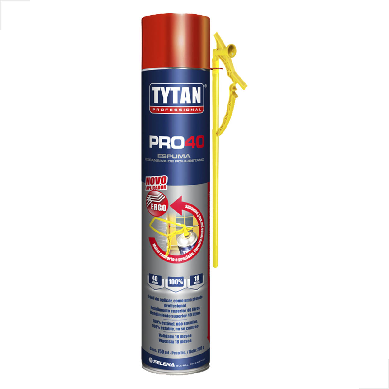 Espuma Expansiva Pu Pro40 Ergo Tytan Selena 720g 750ML