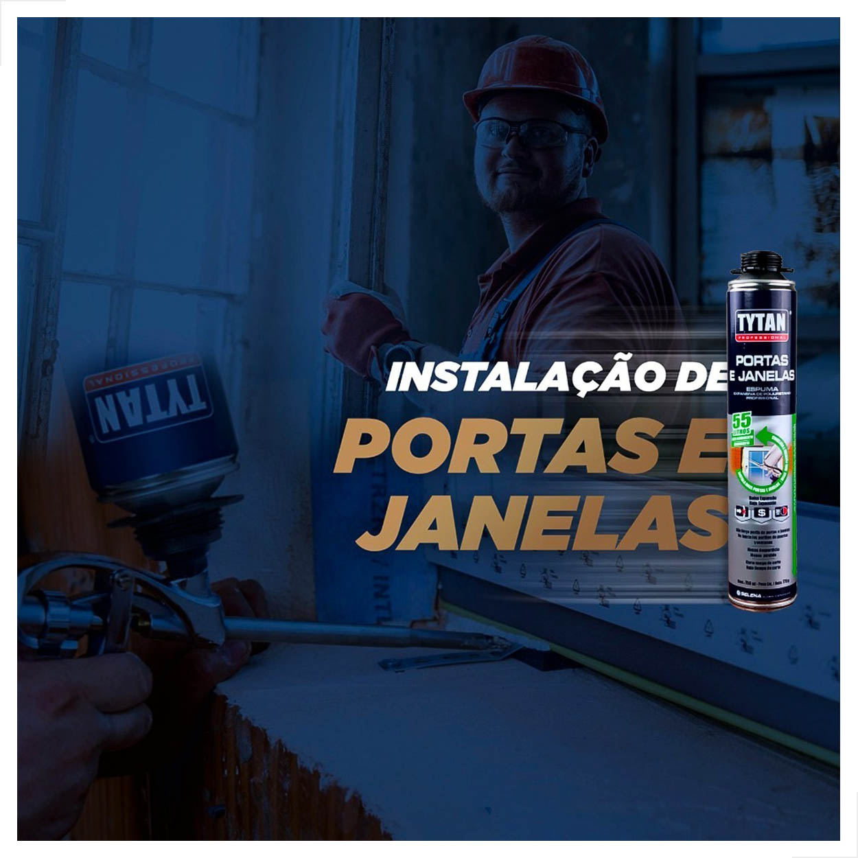 Espuma Expansiva Tytan Portas E Janelas 770g 750ml Kit 12 Un