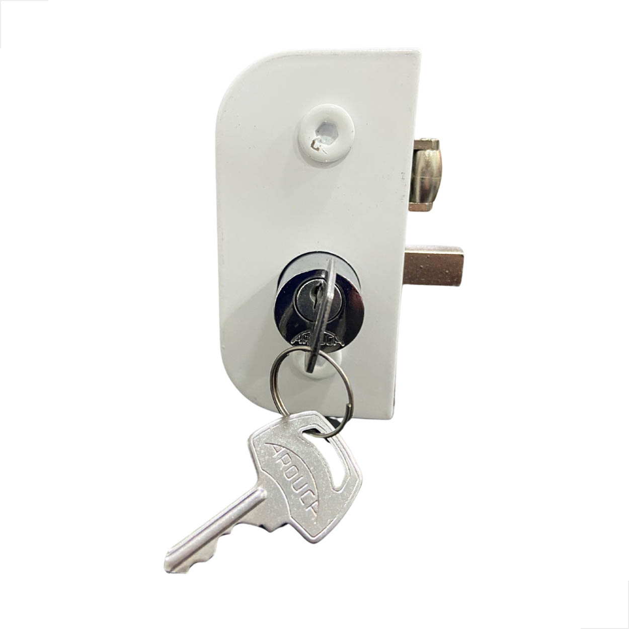 Fechadura 1520 Central Trinco Rolete Para Porta Abrir Branco