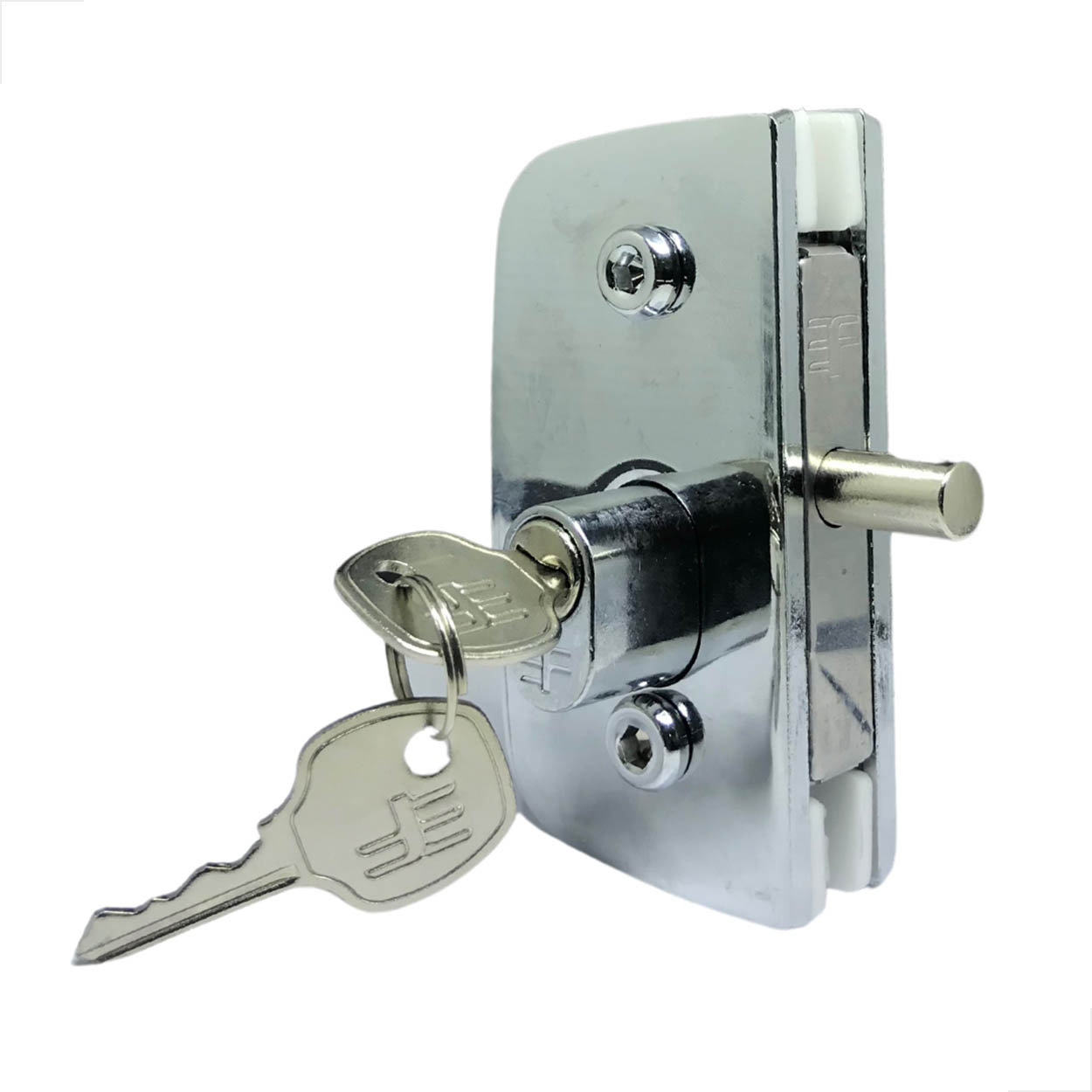 Fechadura 1520 Para Porta De Abrir Vidro Fechadura Cromada