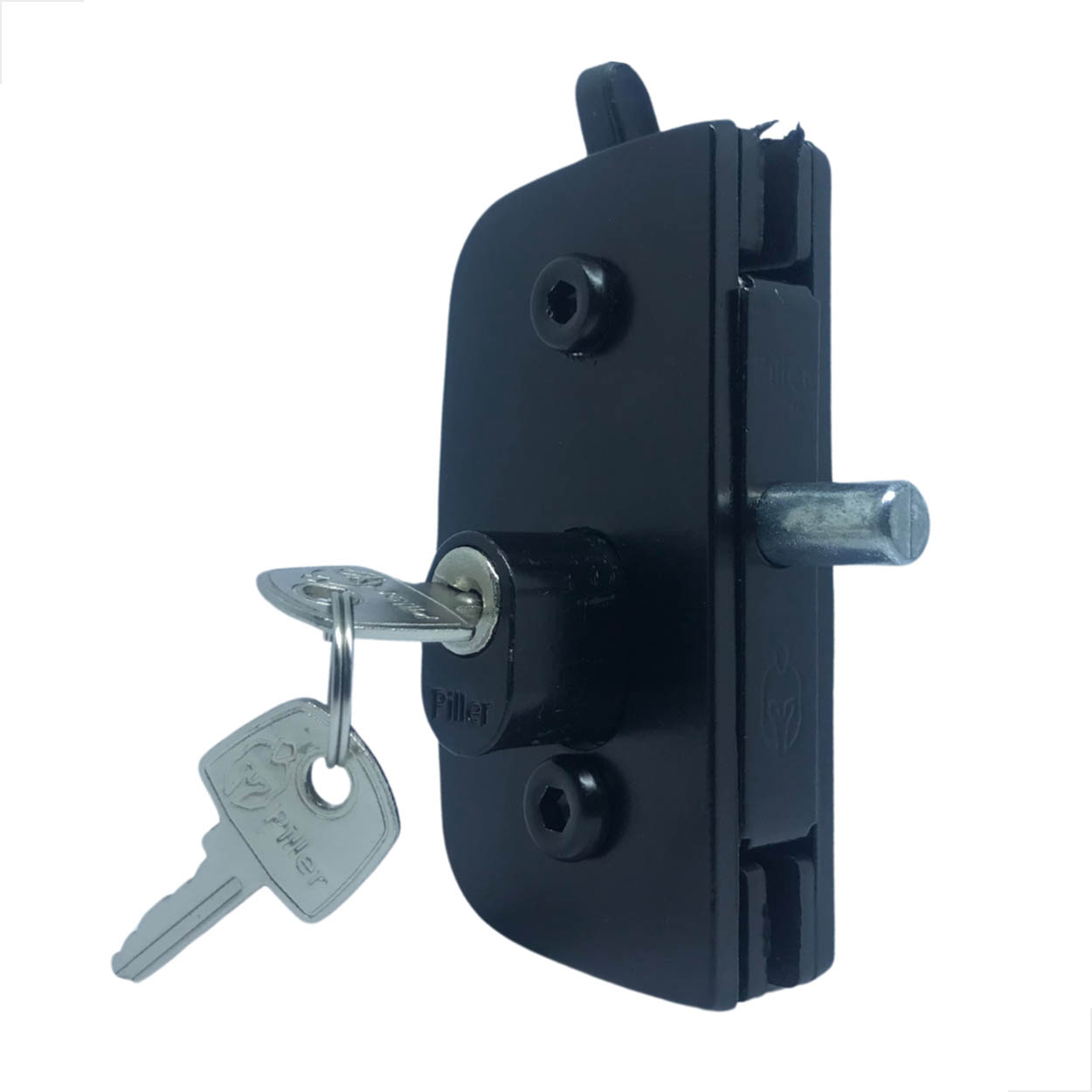 Fechadura 1520 Para Porta De Abrir Vidro Fechadura Preta