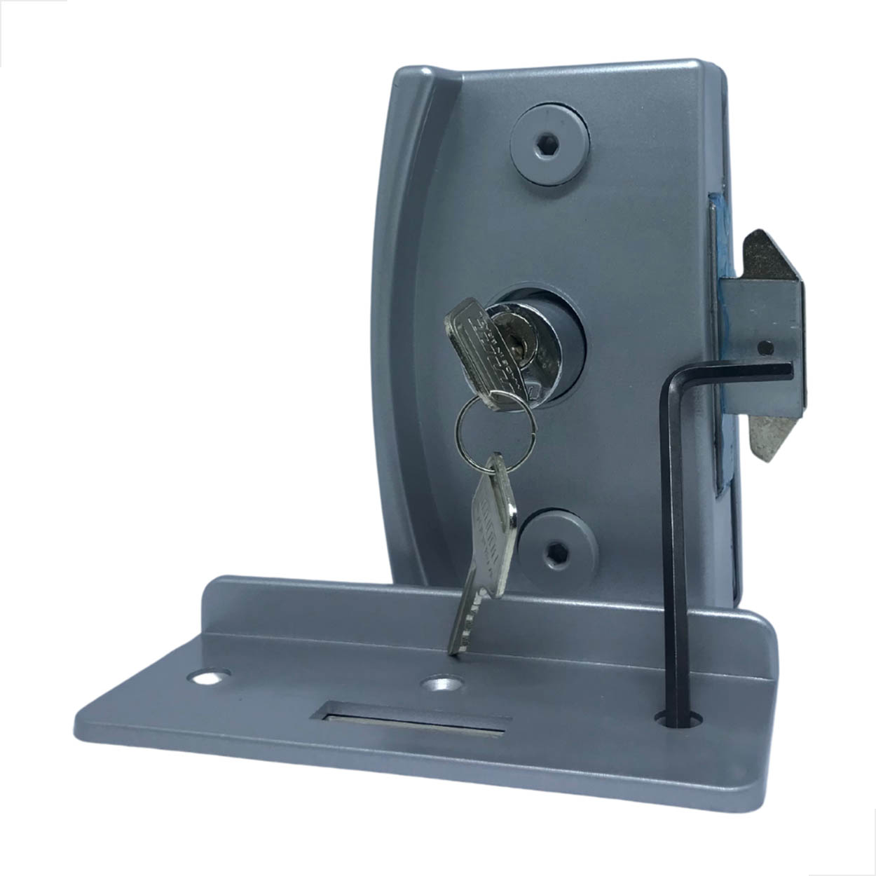 Fechadura Blindex Porta Vidro Correr 3530 Va Completa Fosco