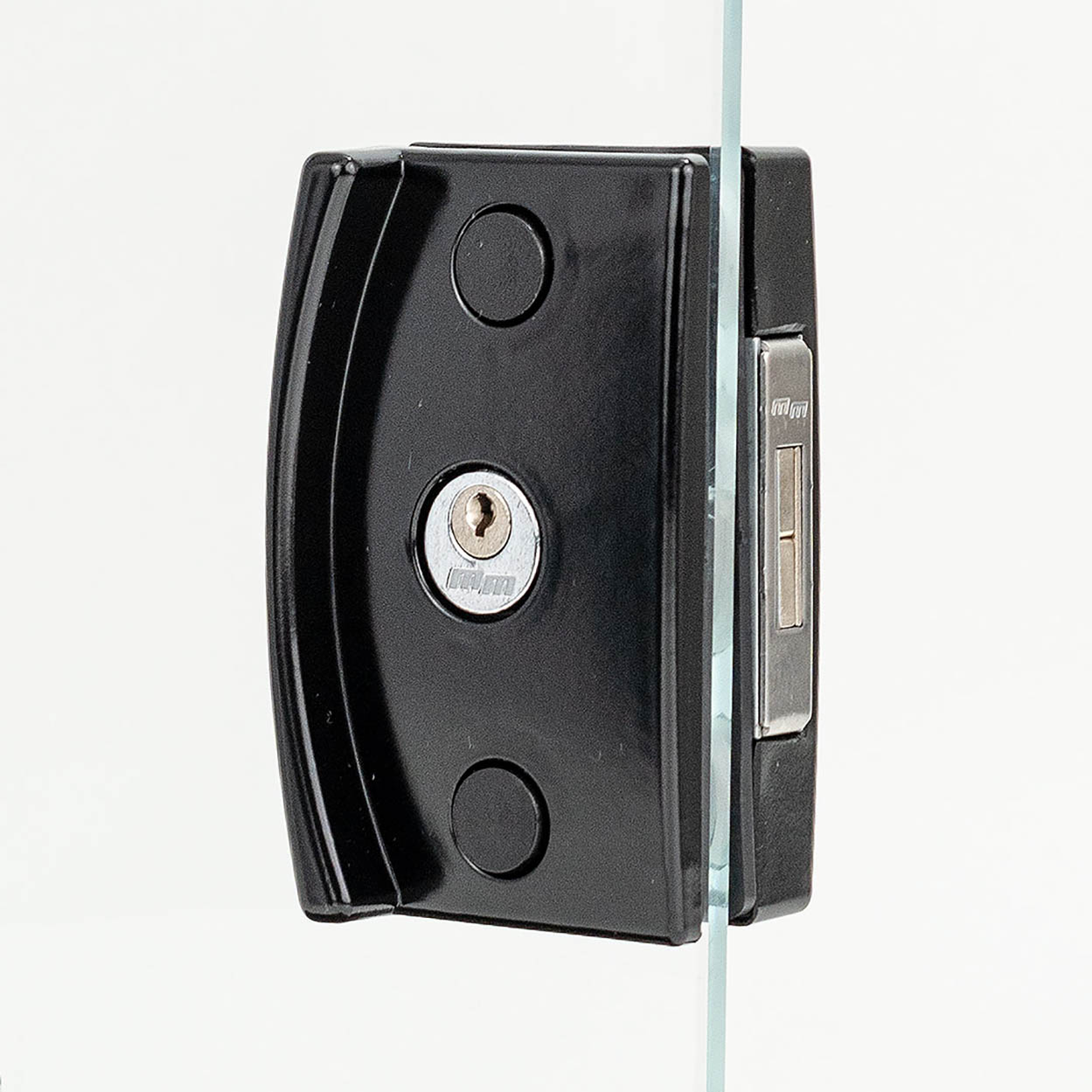 Fechadura Blindex Porta Vidro Correr 3530 Va Completa Preto