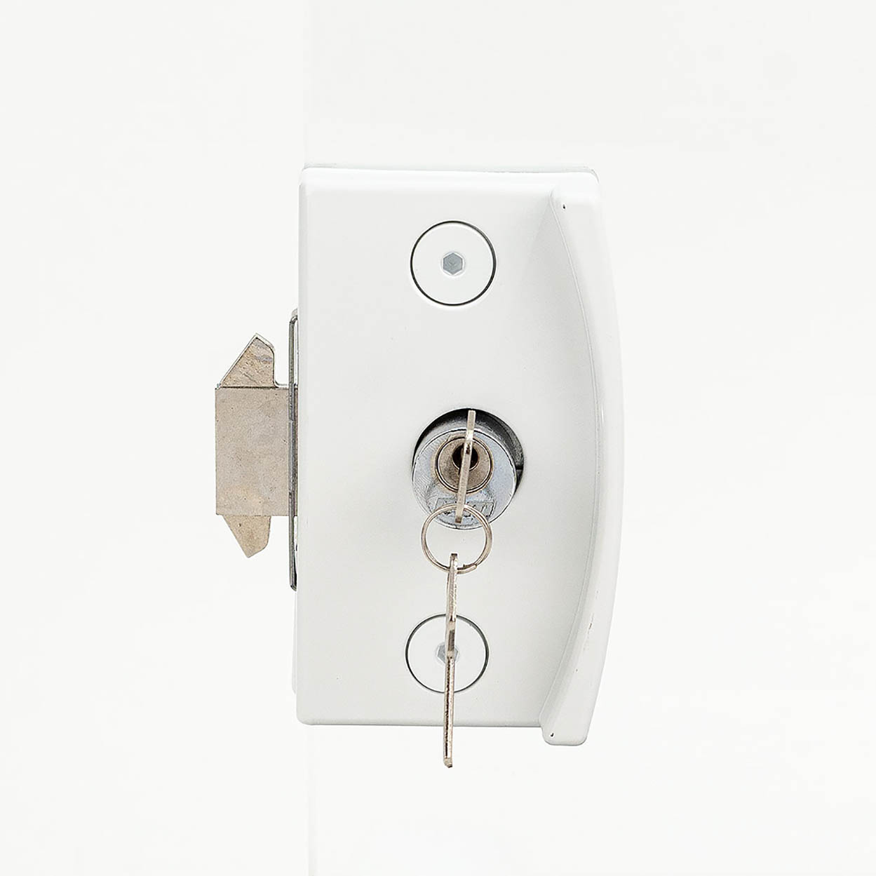 Fechadura Blindex Porta Vidro Correr 3530 Vv Completa Branco