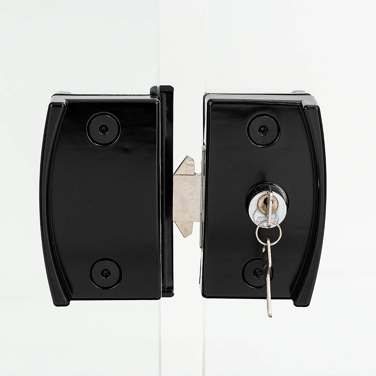 Fechadura Blindex Porta Vidro Correr 3530 Vv Completa Preto