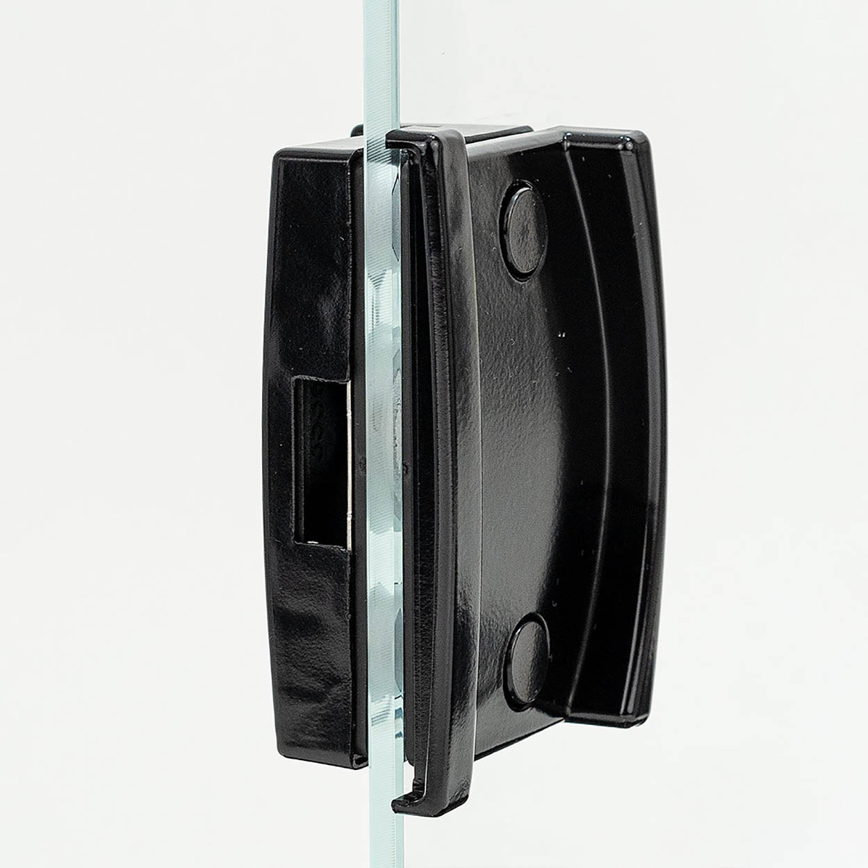 Fechadura Blindex Porta Vidro Correr 3530 Vv Completa Preto