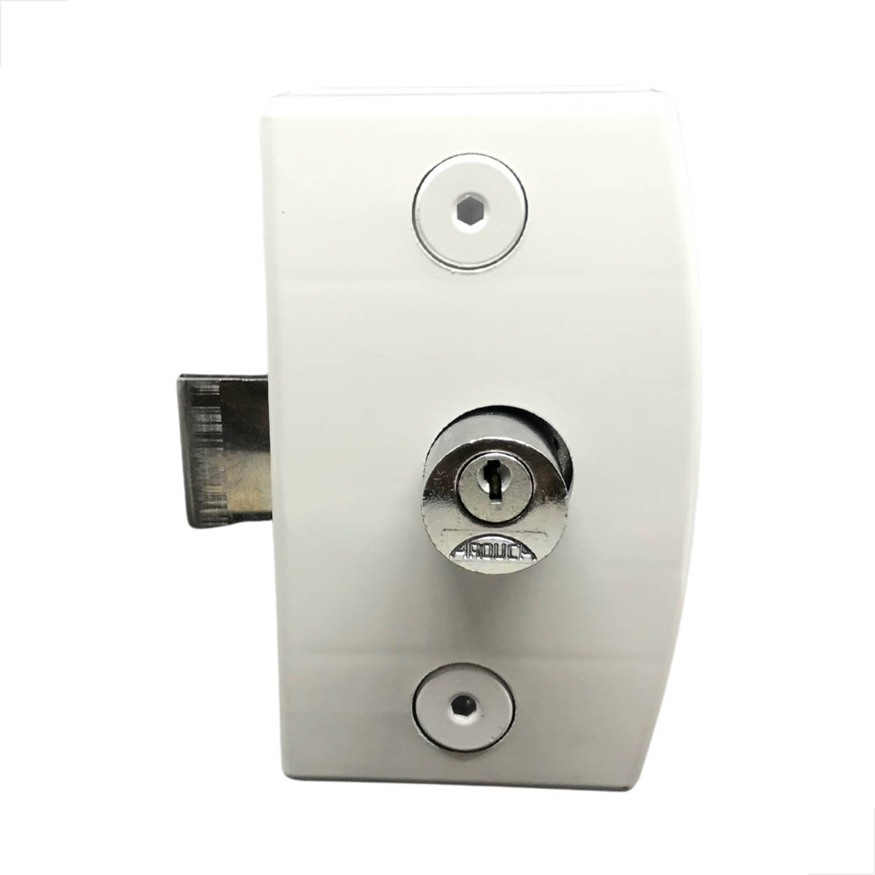 Fechadura Central Para Porta De Vidro De Abrir 3210 Branco
