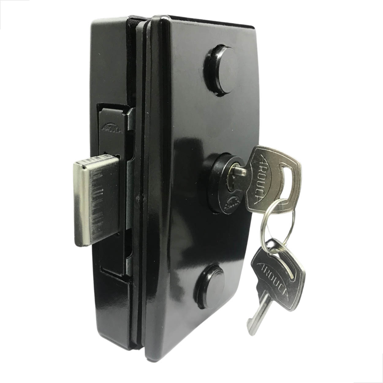 Fechadura Central Para Porta De Vidro De Abrir 3210 Preto