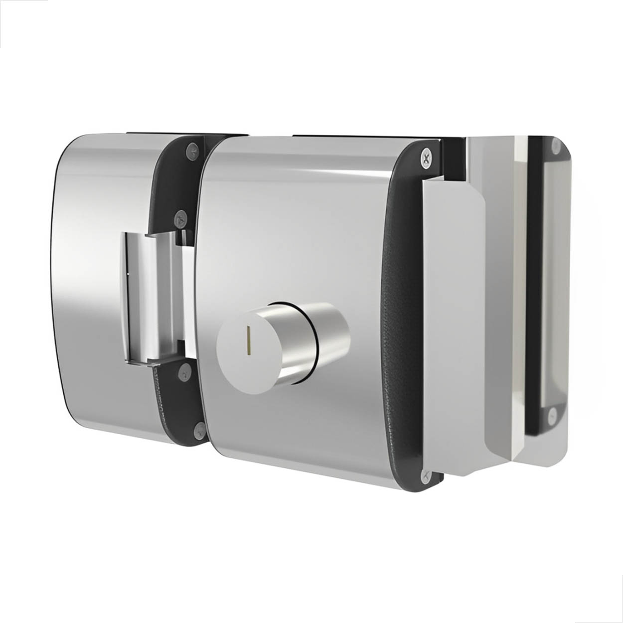 Fechadura Elétrica Porta de Vidro AGL PV200R2I 2 Cilindros