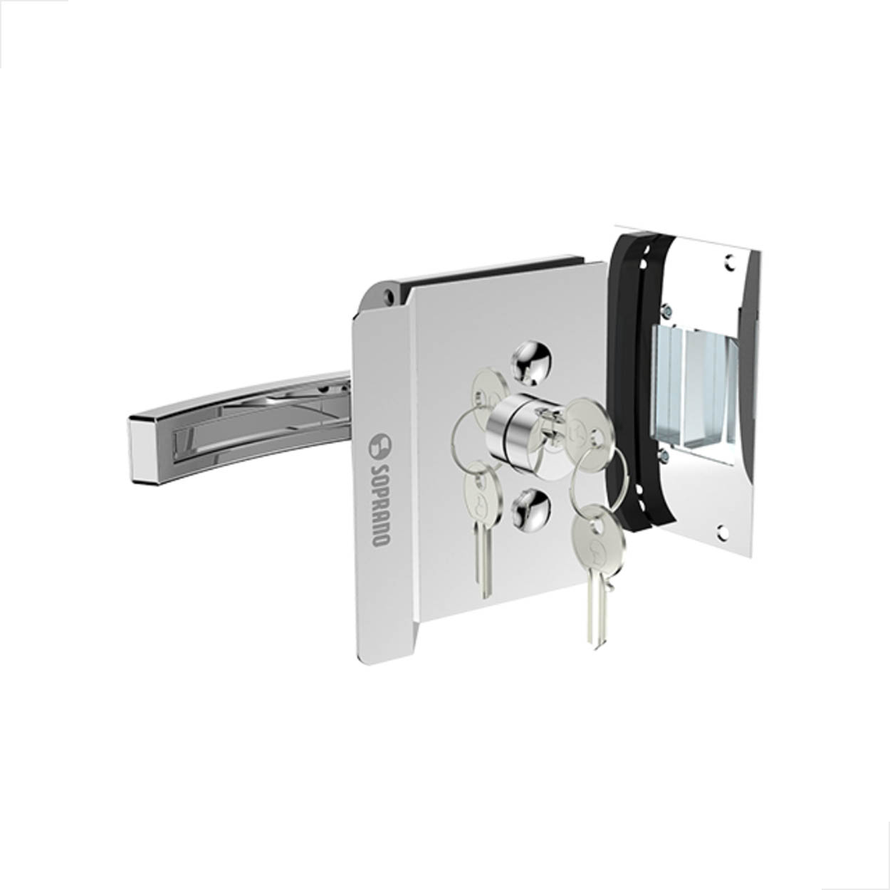 Fechadura Eletrica 0902 V/A Recorte Externa Reta Soprano
