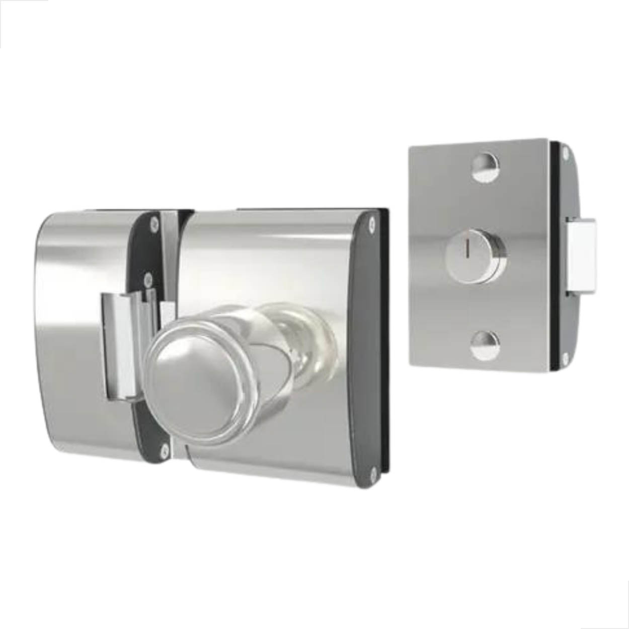 Fechadura Elétrica Porta Vidro Vv AGL Externa PV200F2E Prata