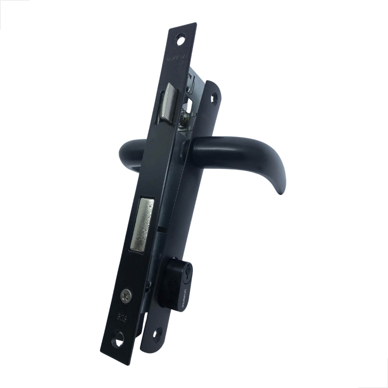 Fechadura Giro 323 Papaiz Udinese Preto P/ Porta e Portão