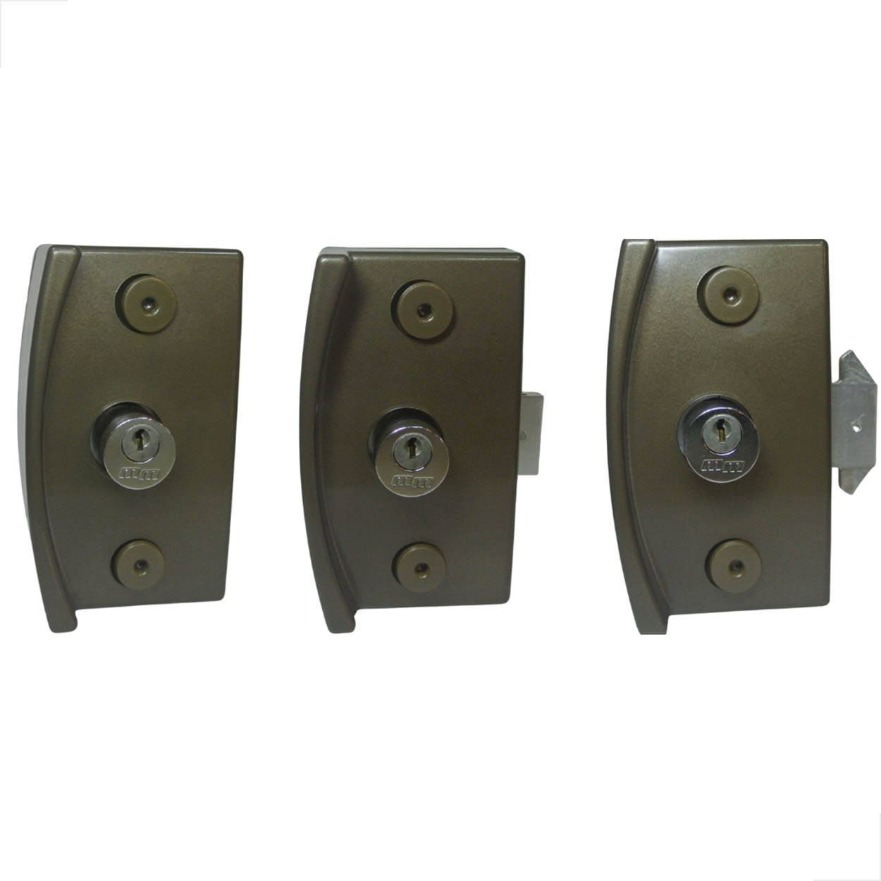 Fechadura Blindex Porta Vidro Correr 3530 Vv Completa Bronze