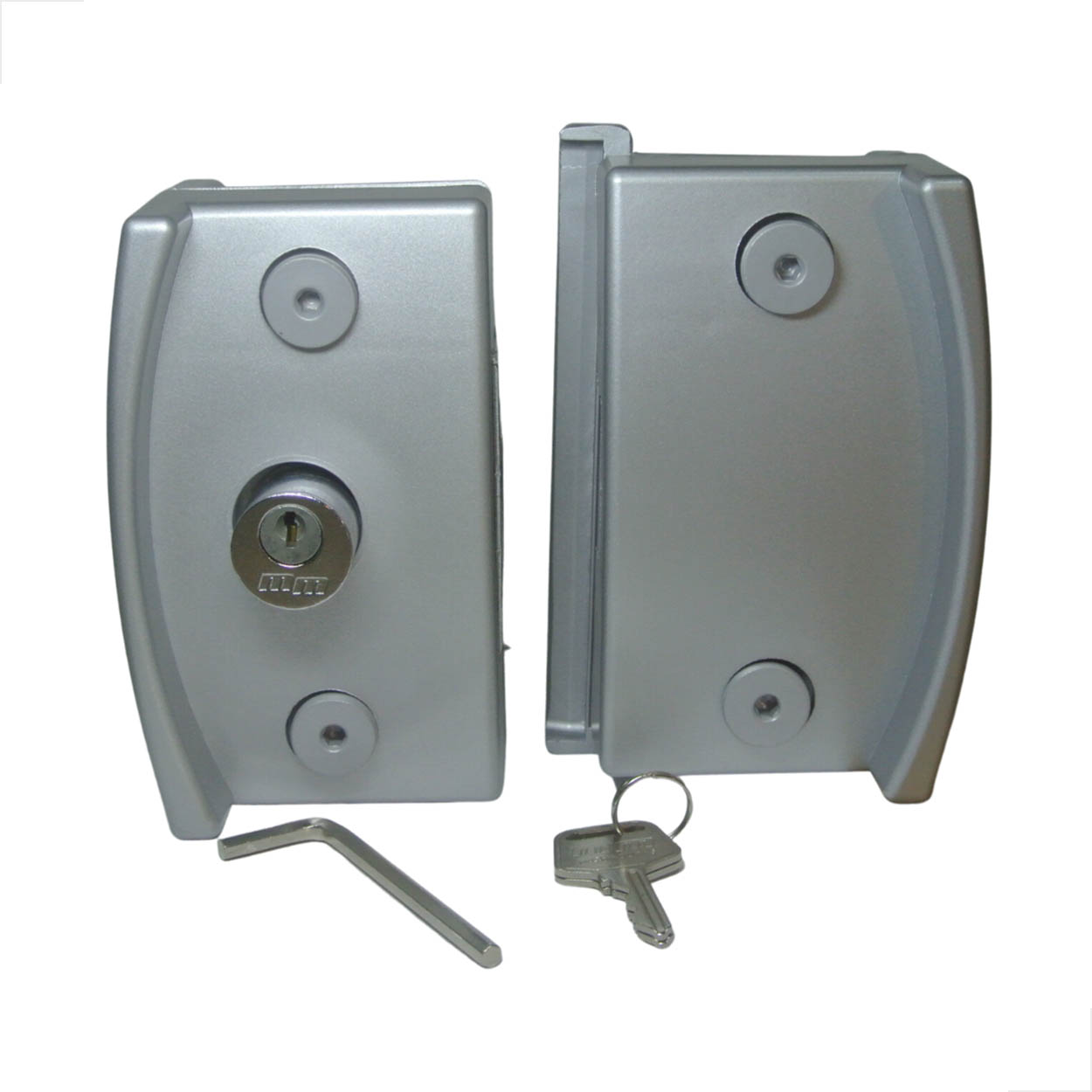 Fechadura Blindex Porta Vidro Correr 3530 Vv Completa Fosco