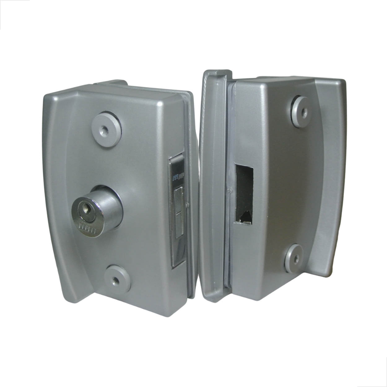 Fechadura Blindex Porta Vidro Correr 3530 Vv Completa Fosco