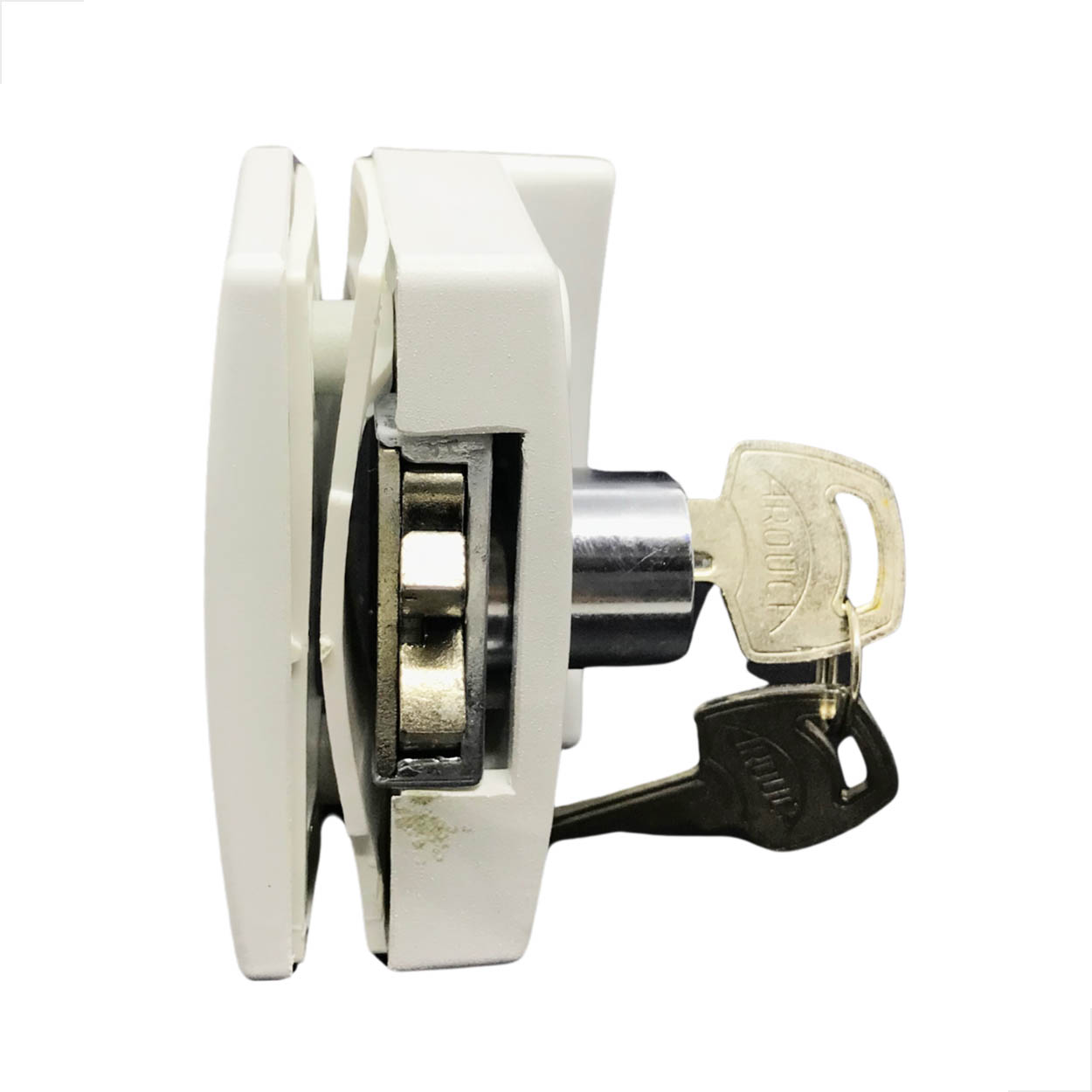Fechadura Modelo Blindex Janela De Correr 3532Mini Branco