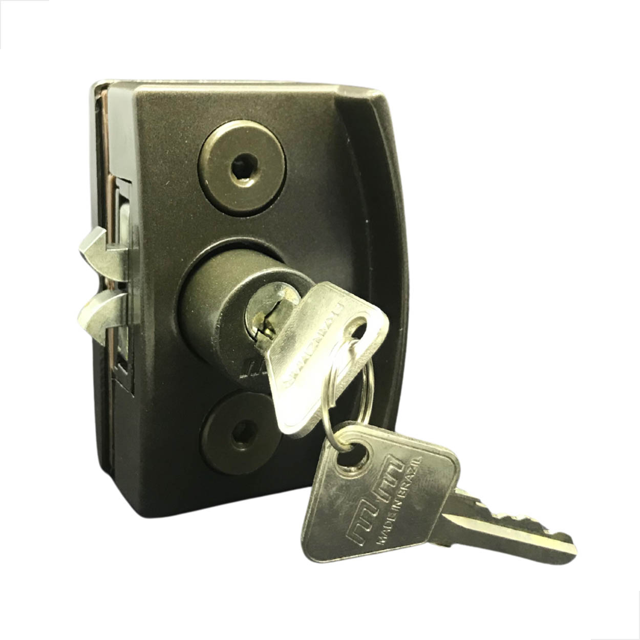 Fechadura Modelo Blindex Janela De Correr 3532Mini Bronze