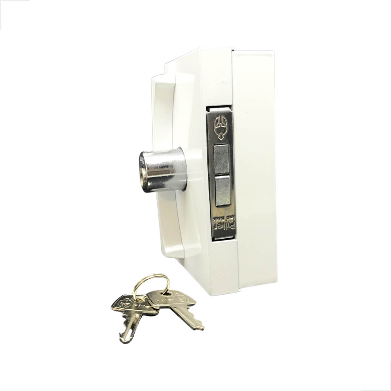 Fechadura Para Porta De Correr Pressão G1510-S Branco