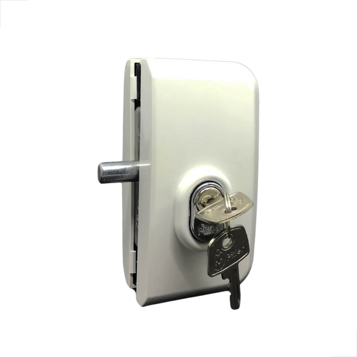 Fechadura Porta De Abrir Vidro Linha Capa CH1520 Branco