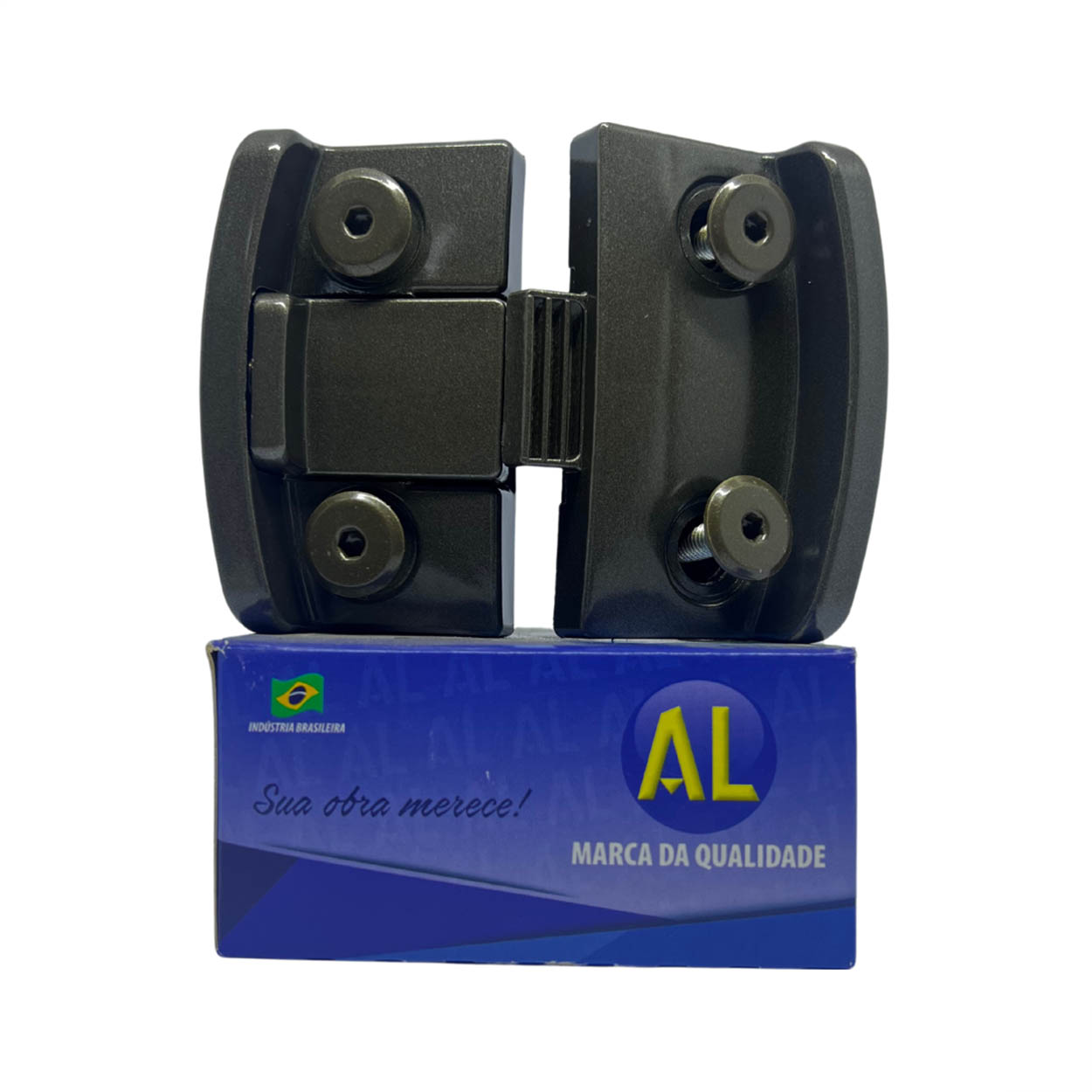 Fecho Bate Fecha AL1570P Janela Blindex V/V 3 Uni Bronze