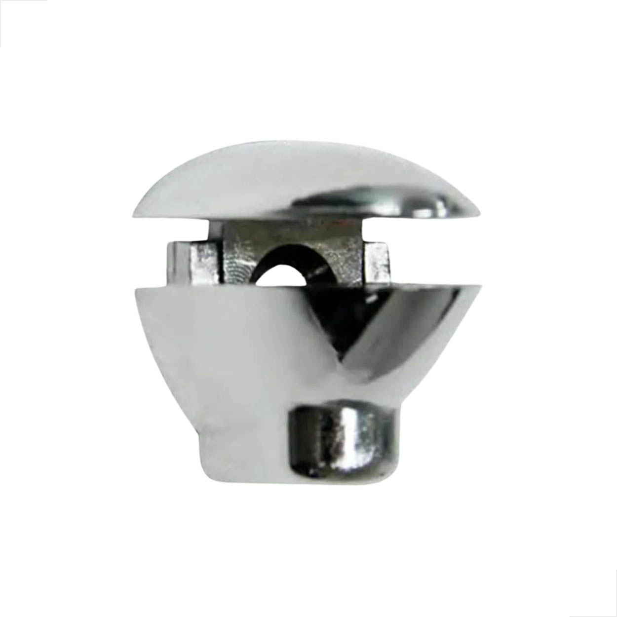 Fenda Flex 4 A 10mm Cromado Fixação De Vidro C/ 50 Unidades