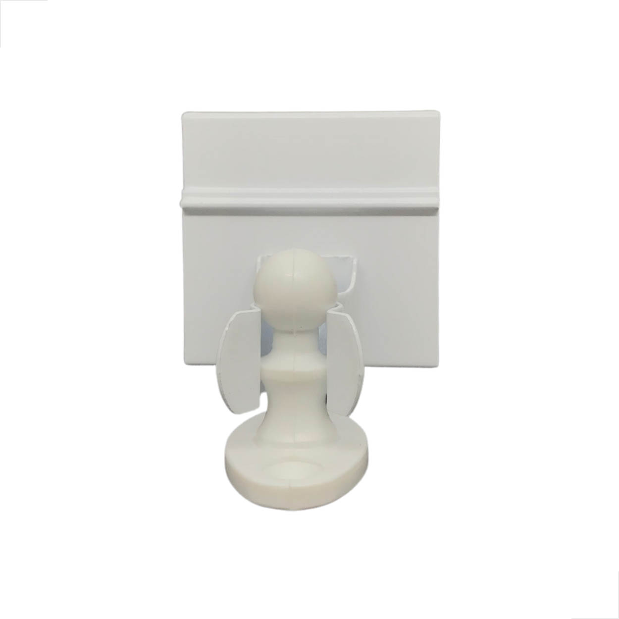Fixador De Porta De Vidro Temperado Pressão G1871 Branco