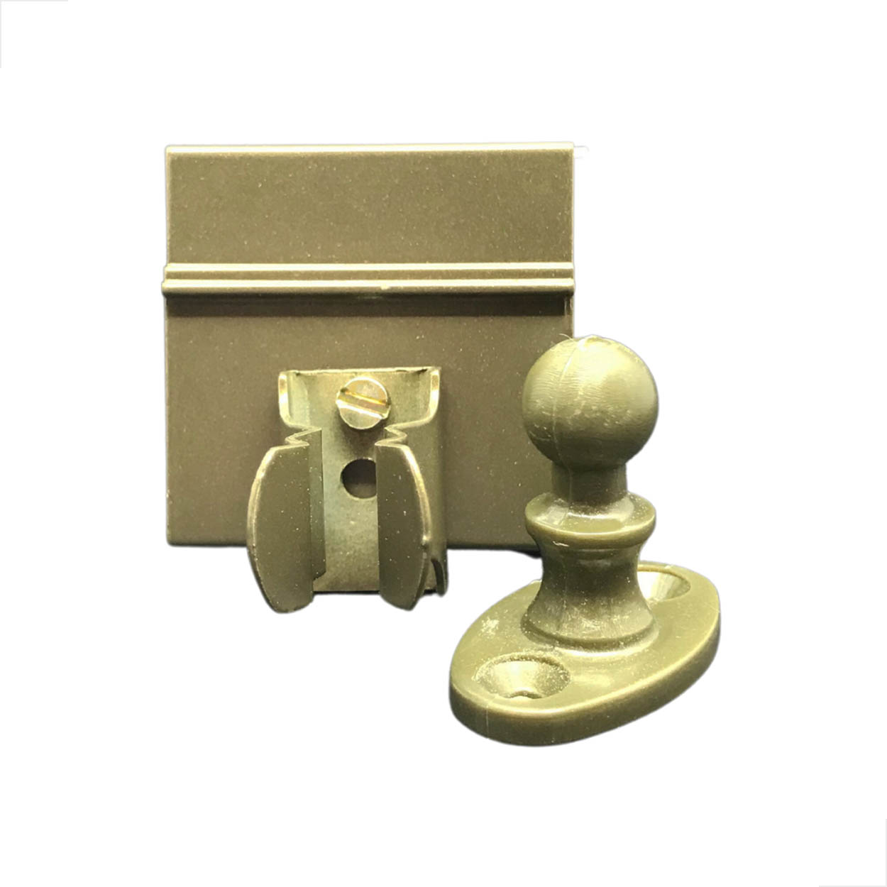 Fixador De Porta De Vidro Temperado Pressão G1871 Bronze