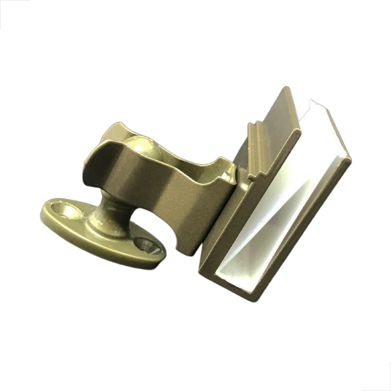 Fixador De Porta De Vidro Temperado Pressão G1871 Bronze
