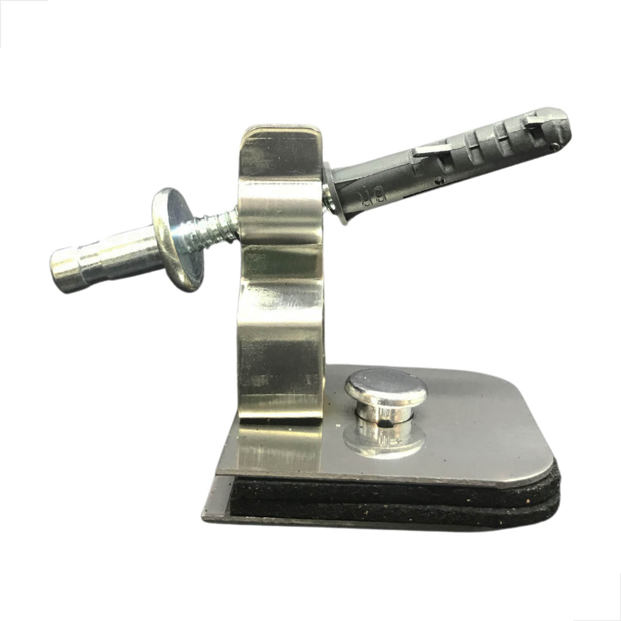 Fixador Porta Pressão Rodapé Piso C/ Parafuso M1702X Polido