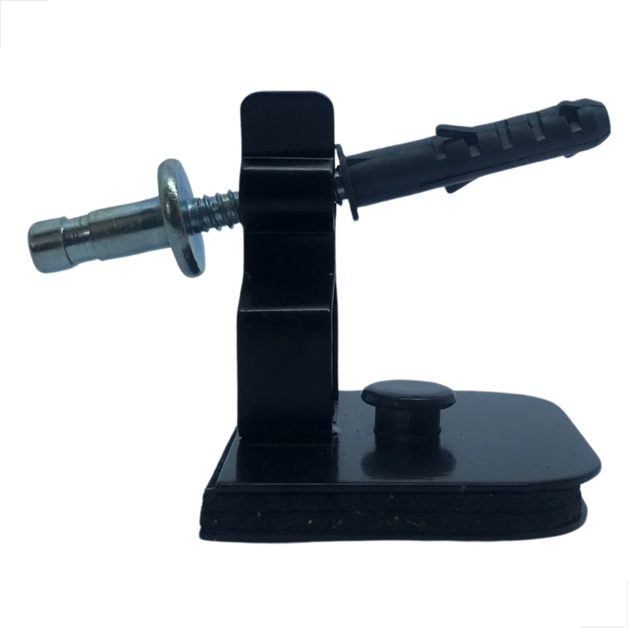 Fixador Porta Pressão Rodapé Piso C/ Parafuso M1702X Preto