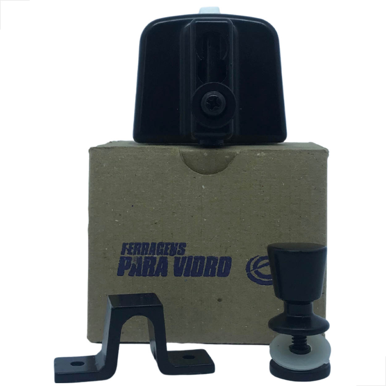 Kit04 - Janela Correr Com 2 Folhas Com Trinco Metal Preto