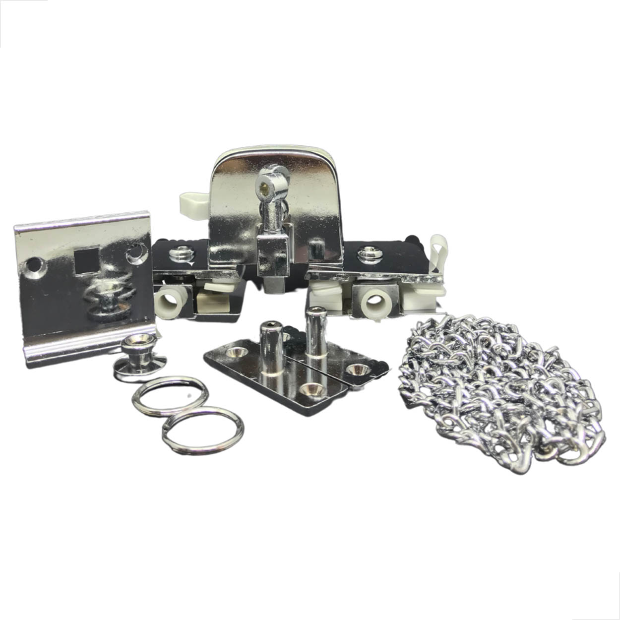 Kit06 - Janela Basculante V/A Com Corrente Metal Cromado