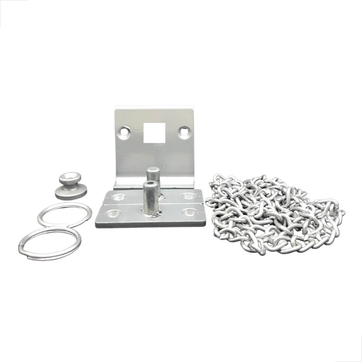 Kit06 - Janela Basculante V/A Com Corrente Metal Fosco