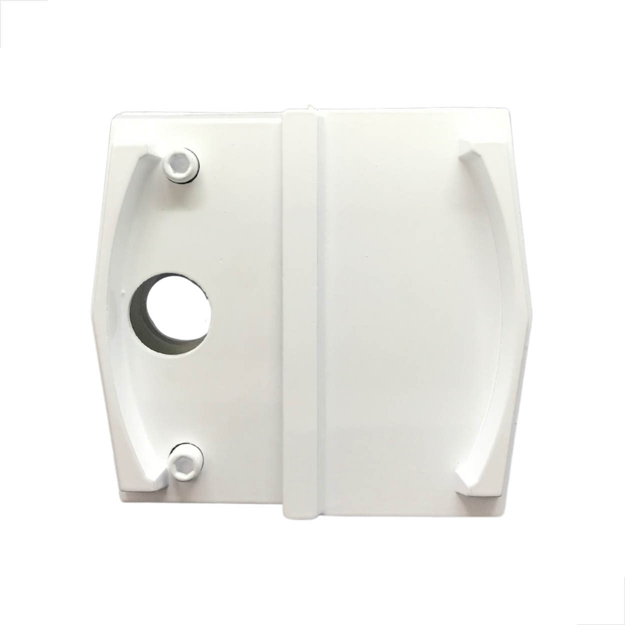 Kit09A - Porta Correr Blindex Sem Miolo Metal Branco