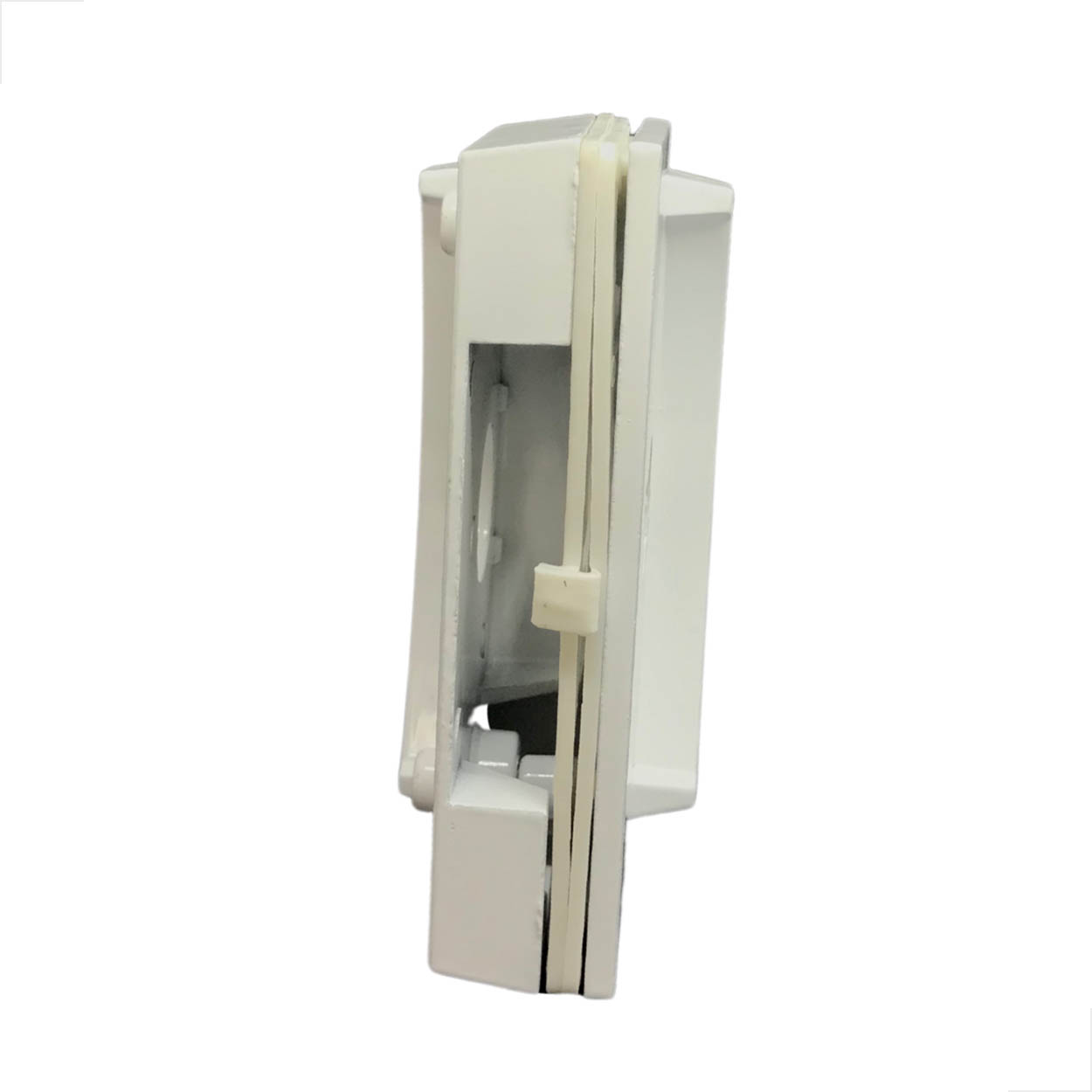 Kit09A - Porta Correr Blindex Sem Miolo Metal Branco