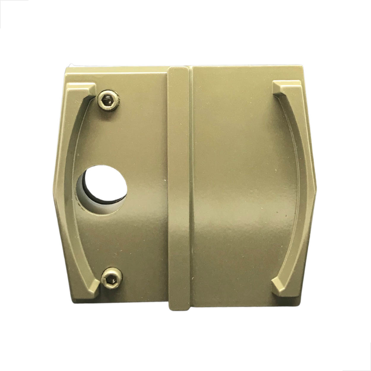 kit09A - Porta Correr Blindex Sem Miolo Metal Bronze