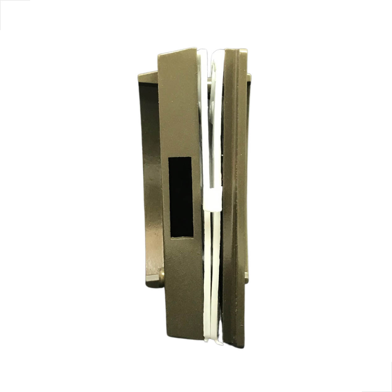 kit09A - Porta Correr Blindex Sem Miolo Metal Bronze