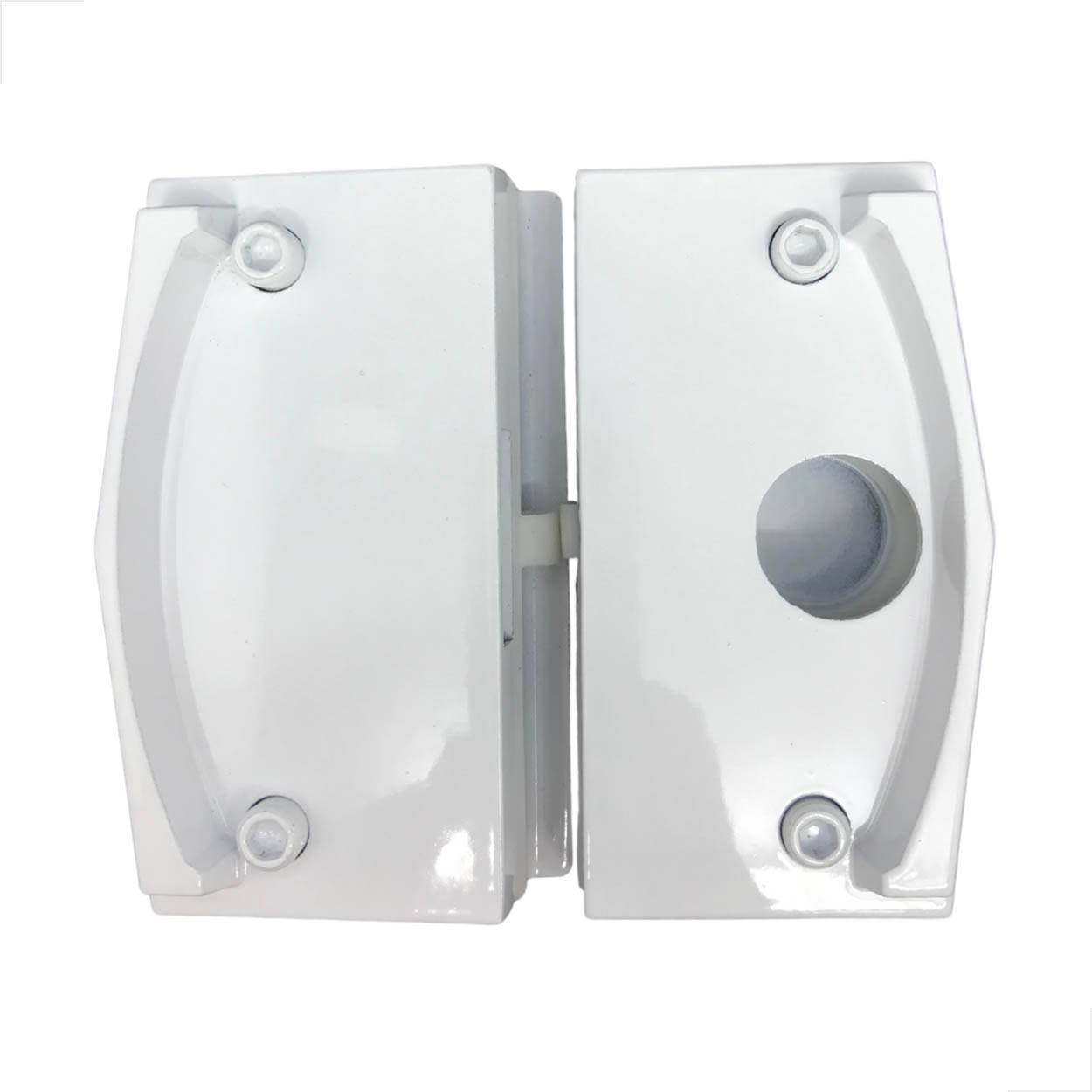 Kit11 Janela De Correr VIdro Blindex Metal Sem Miolo Branco