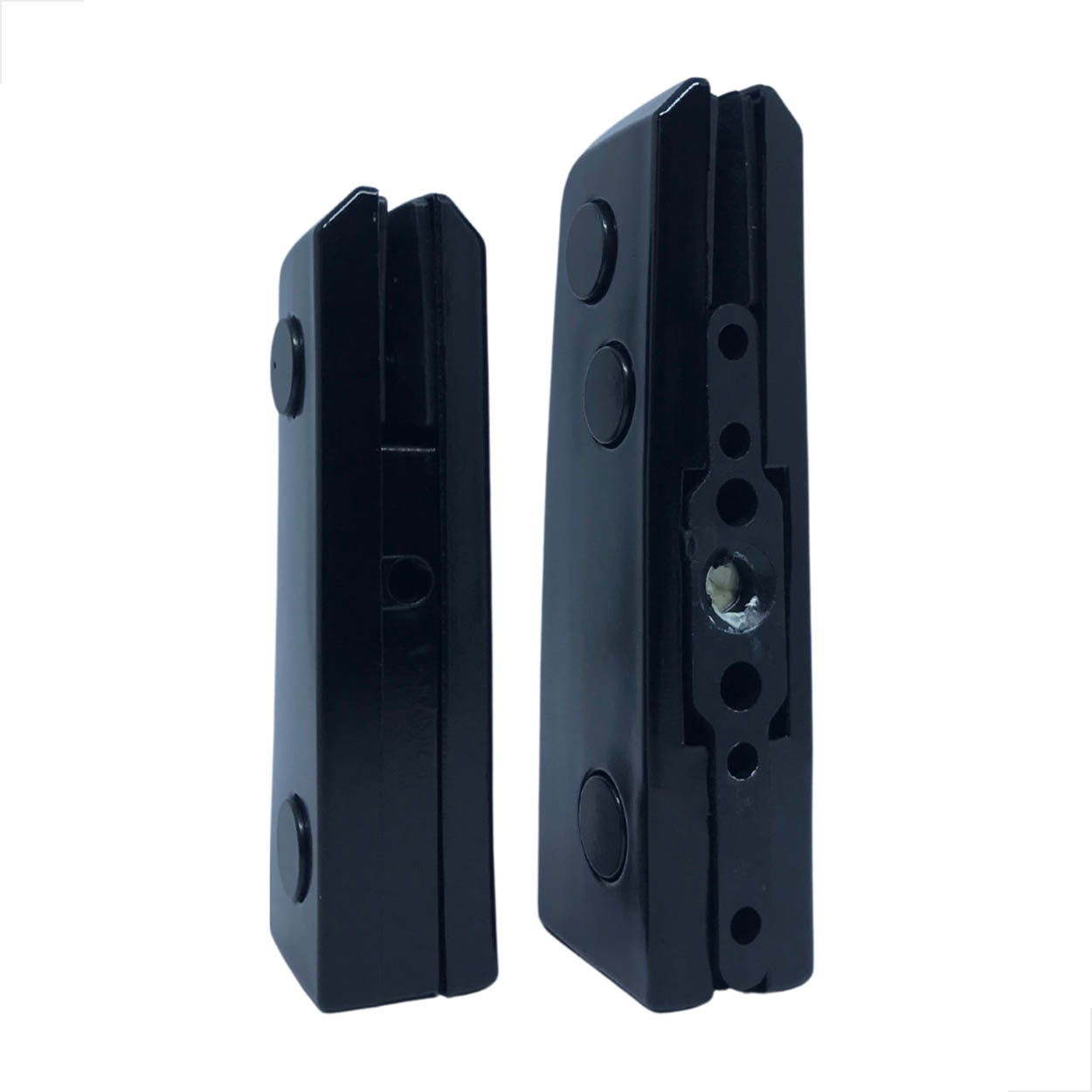 Kit 01 AL Instalação De Porta De Vidro Pivotante V/A - Preto