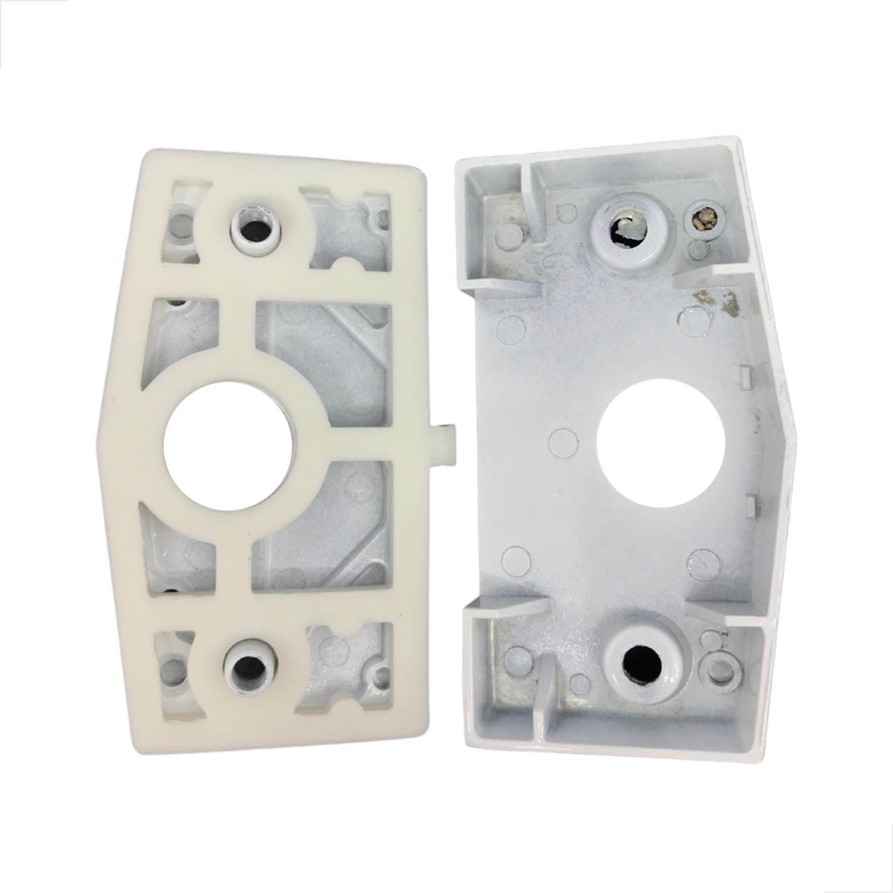 Kit - 10 Porta Correr Vidro Alvenaria Metal Sem Miolo Branco